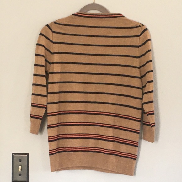 J. Crew Striped Merino Wool Sweater - Picture 2 of 5